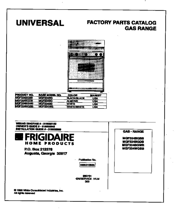 Diagram for MGF334WGSB