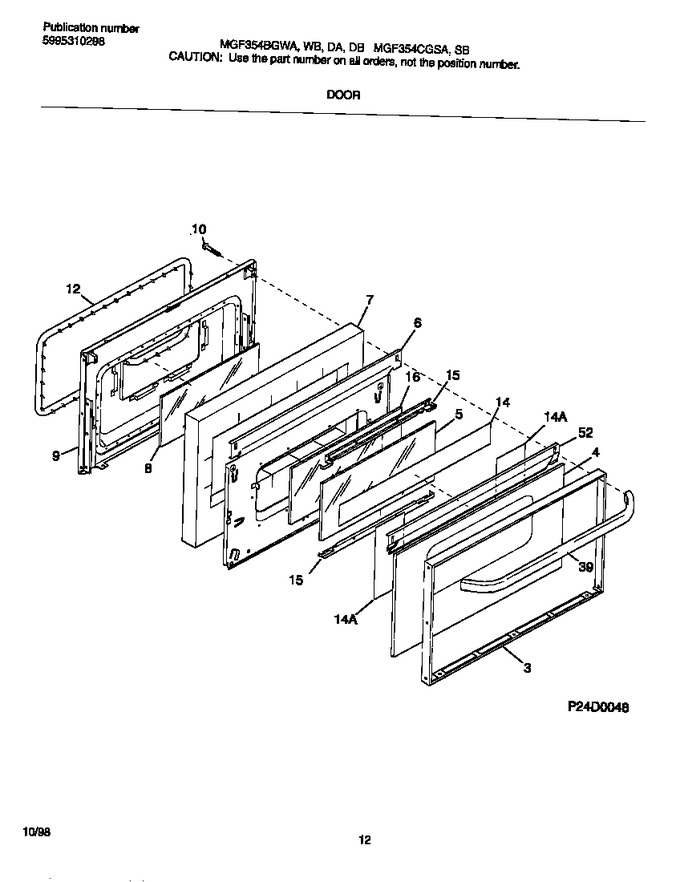 Diagram for MGF354CGSA