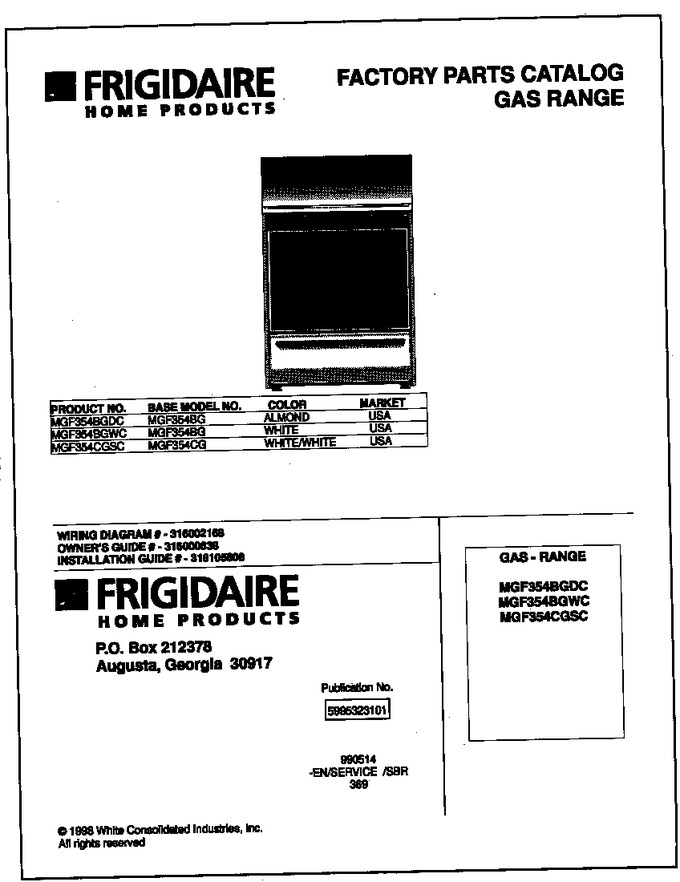 Diagram for MGF354BGWC