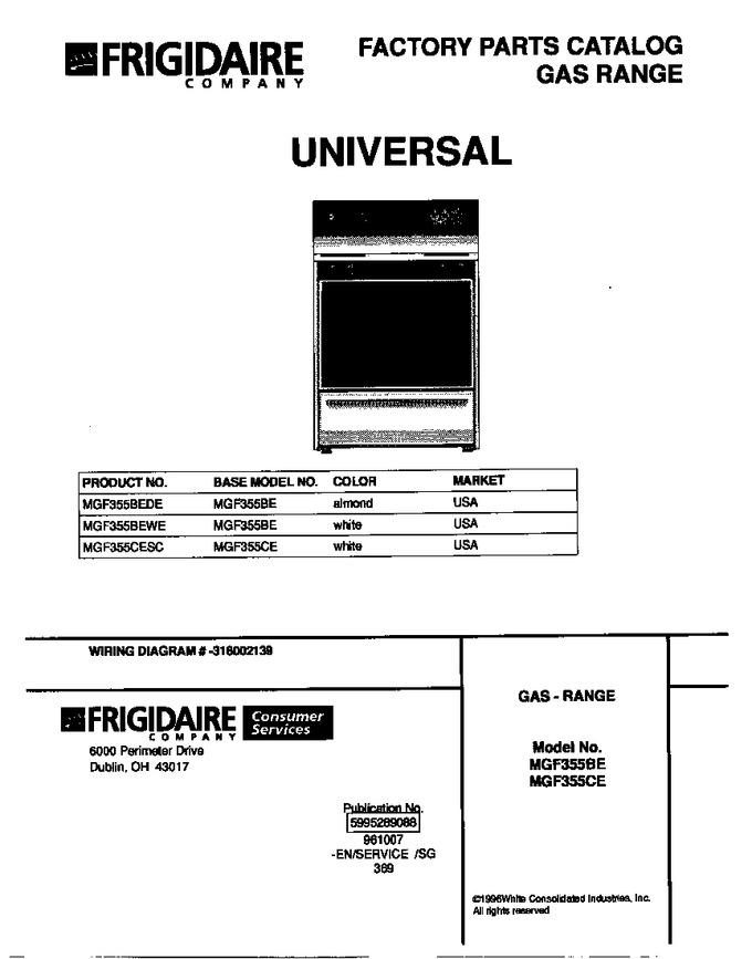 Diagram for MGF355CESC