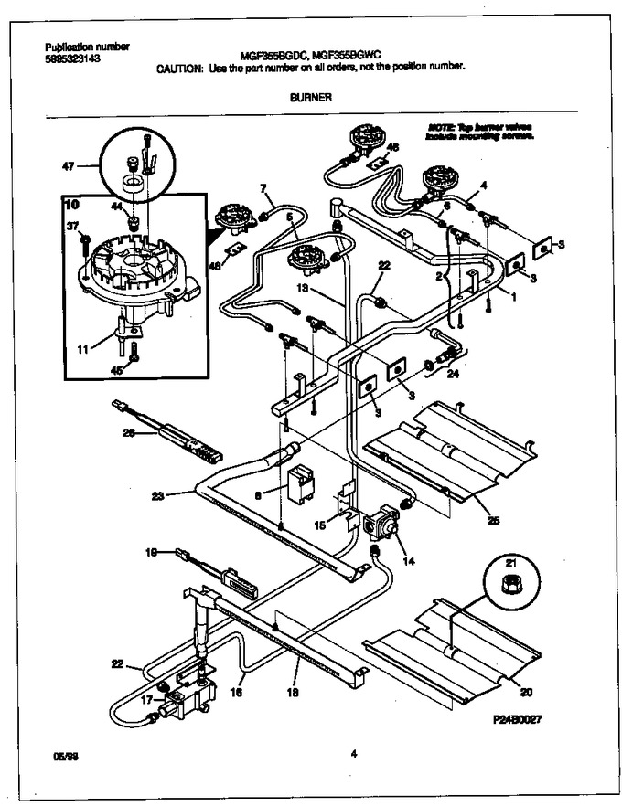 Diagram for MGF355BGDC