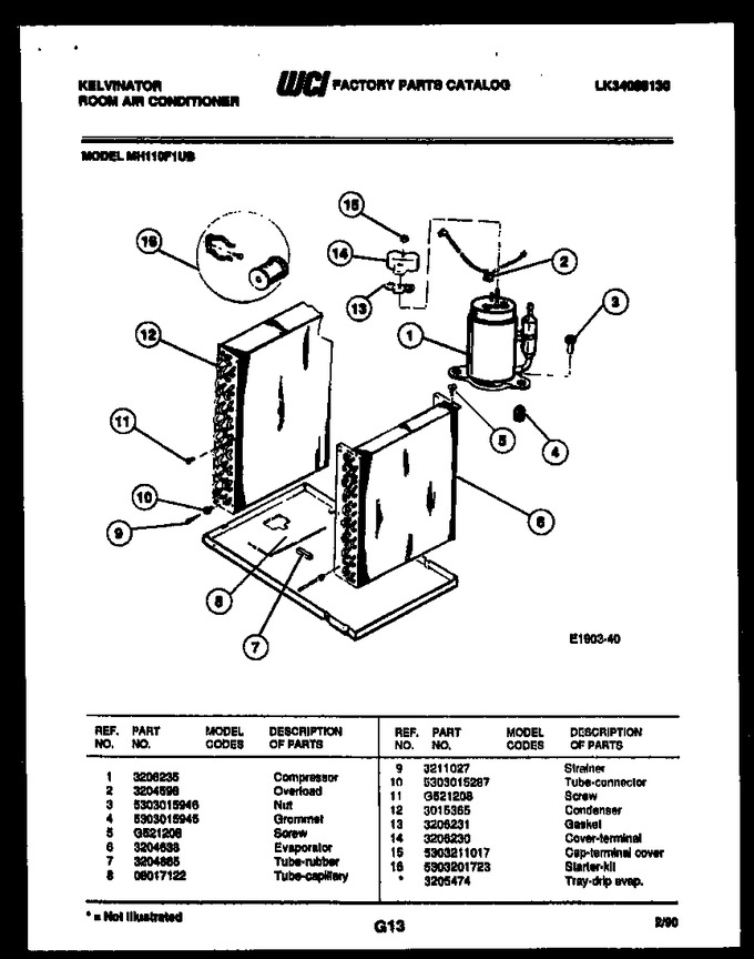 Diagram for MH110F1UB