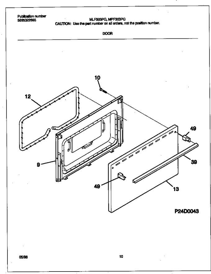 Diagram for MPF303PGWD