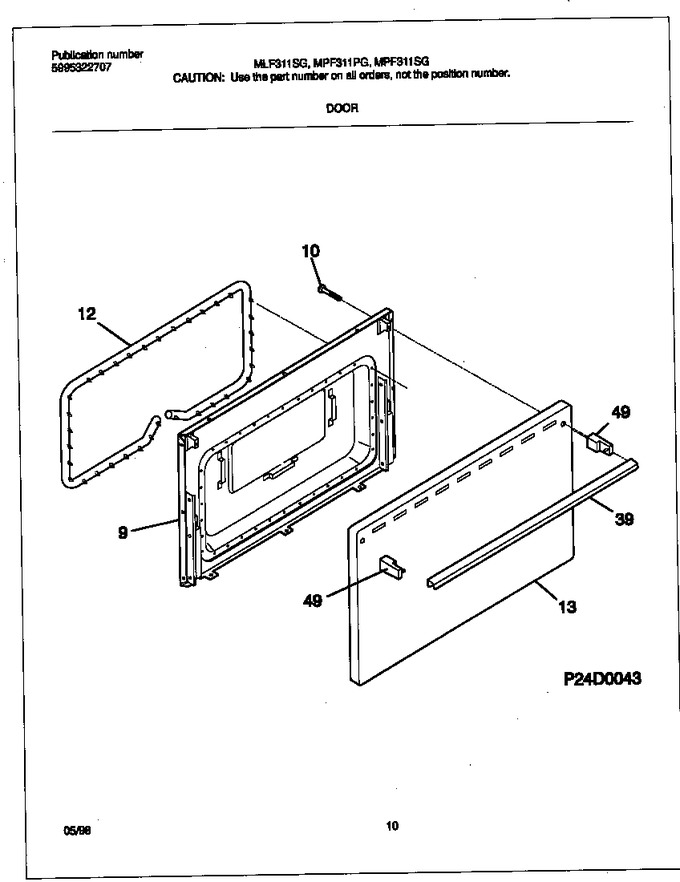 Diagram for MPF311PGWD