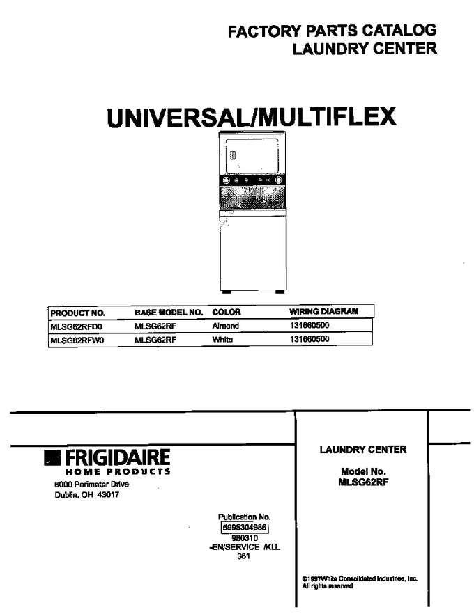 Diagram for MLSG62RFD0