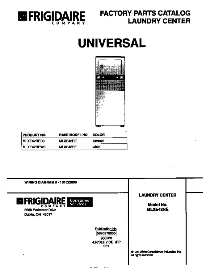 Diagram for MLXE42REW0