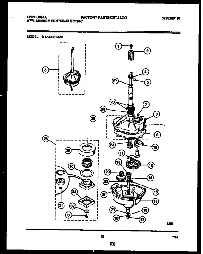 Diagram for MLXE62RBW0