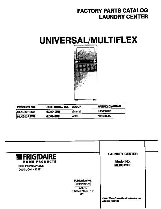 Diagram for MLXG42REW2