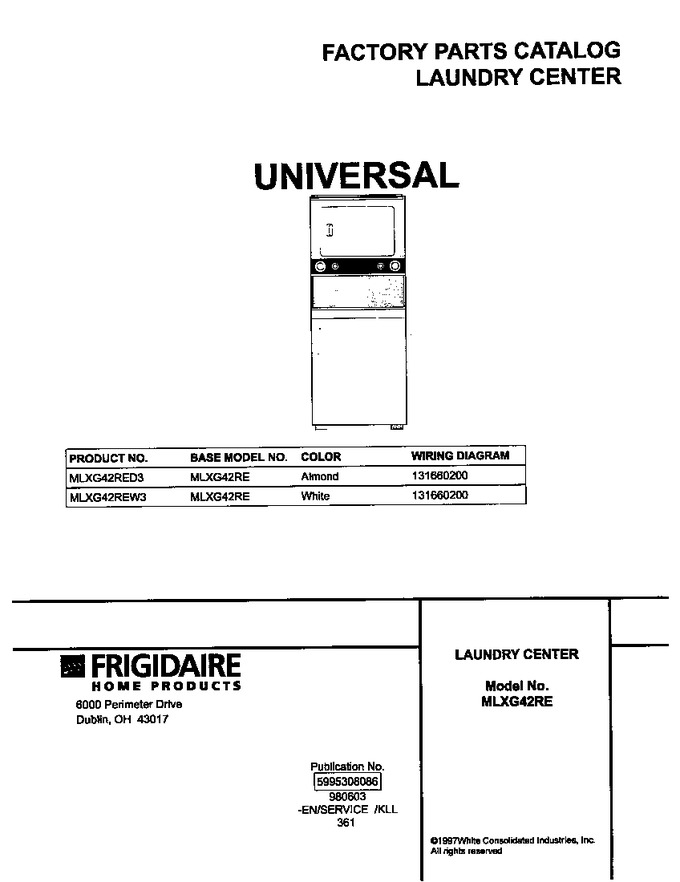 Diagram for MLXG42REW3