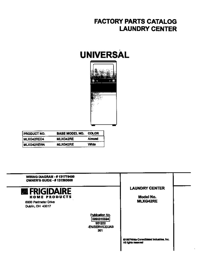 Diagram for MLXG42REW4