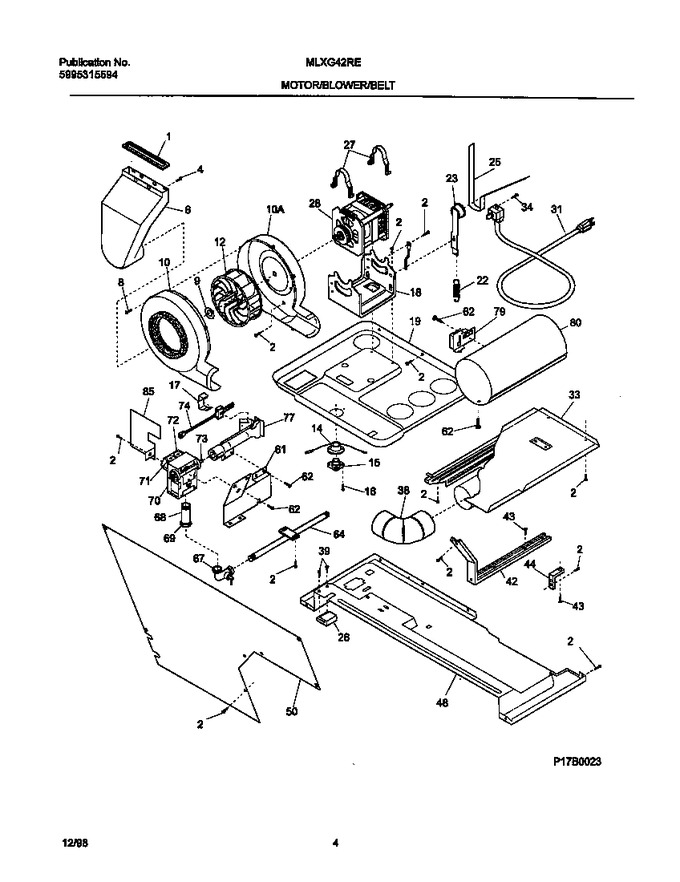 Diagram for MLXG42REW4