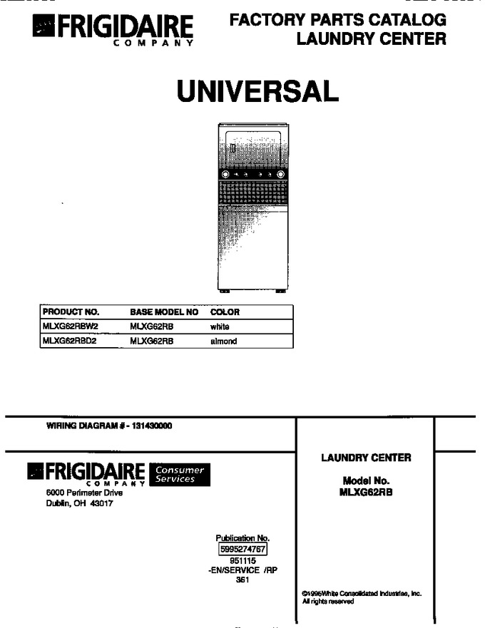 Diagram for MLXG62RBD2