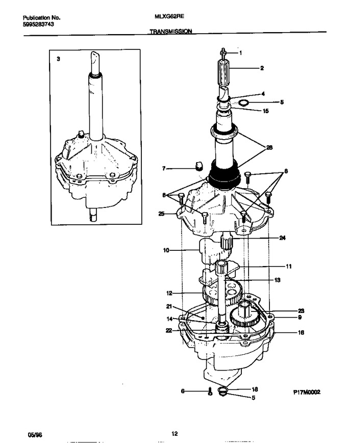 Diagram for MLXG62REW0