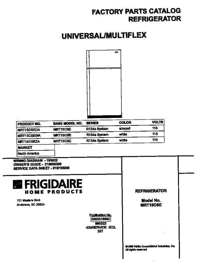 Diagram for MRT15CSEWA