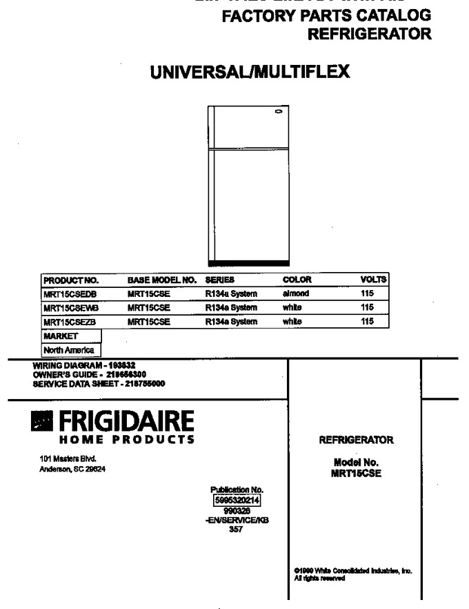 Diagram for MRT15CSEZB