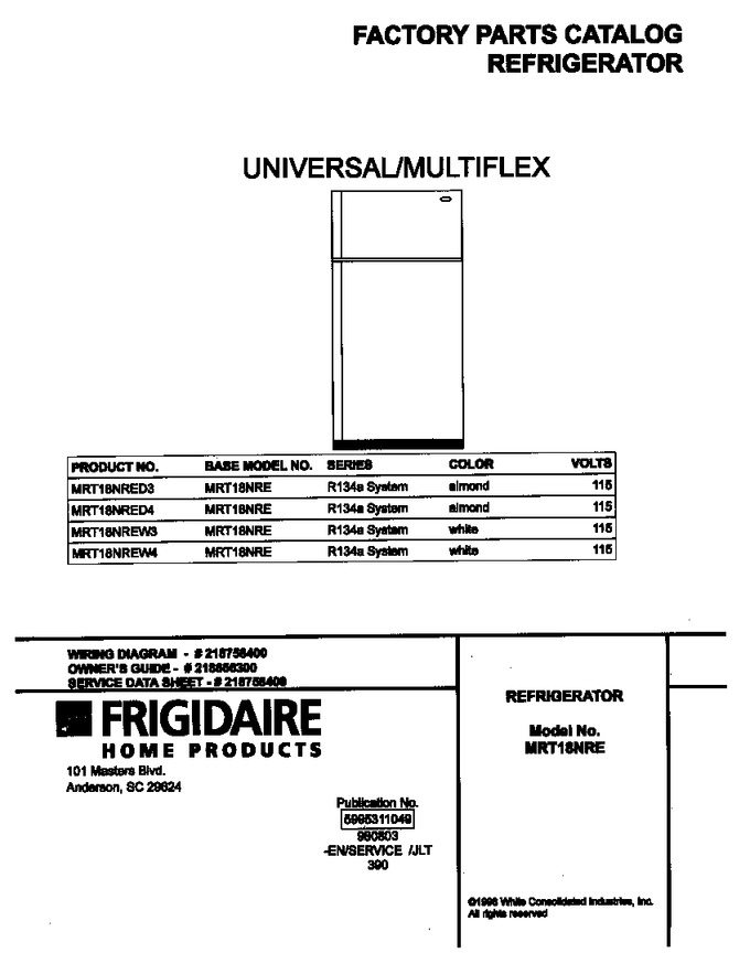 Diagram for MRT18NREW3