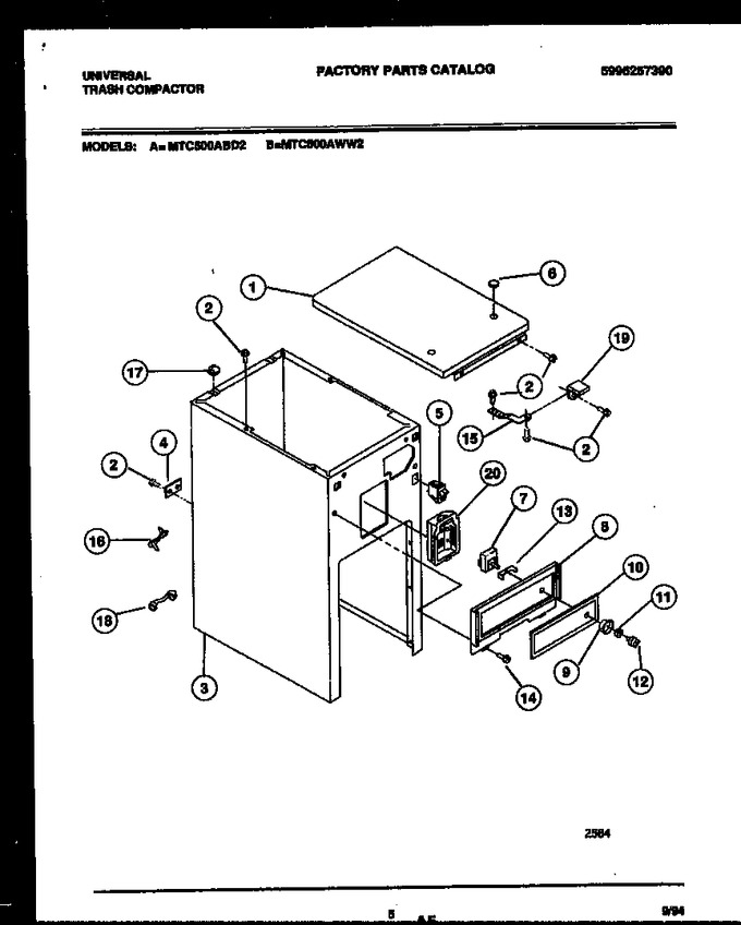 Diagram for MTC500AWW2