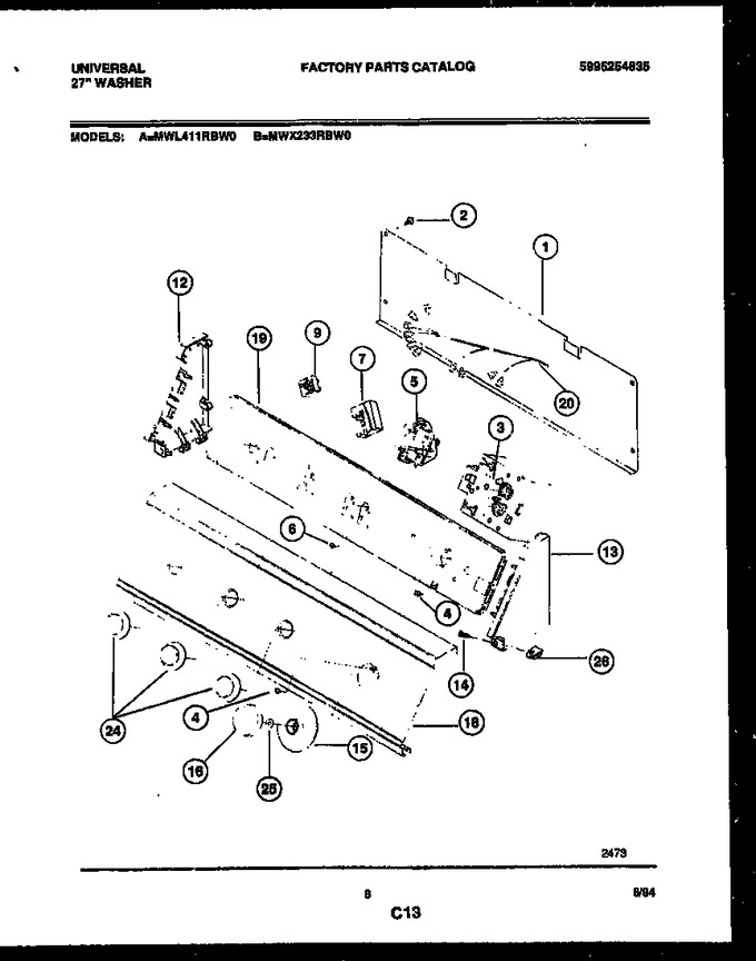 Diagram for MWX233RBD0