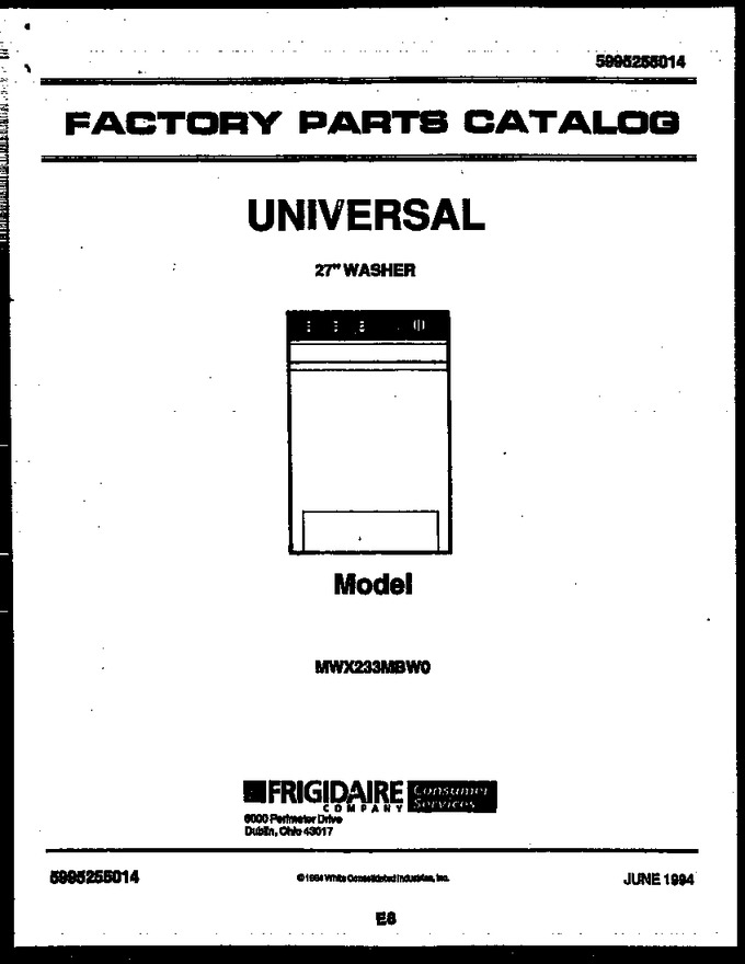 Diagram for MWX233MBWD0