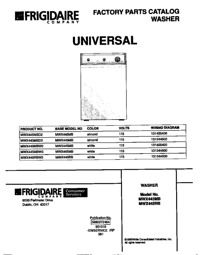 Diagram for MWX445MBW2