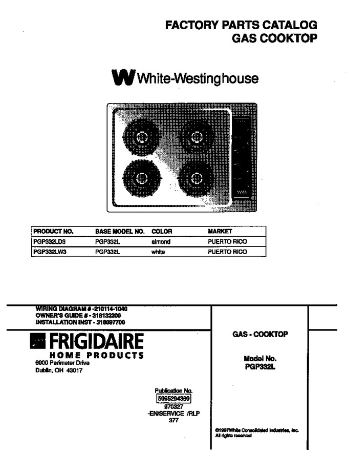 Diagram for PGP332LW3