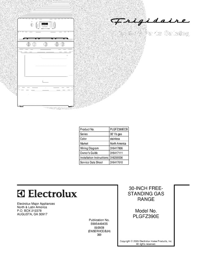 Diagram for PLGFZ390ECB