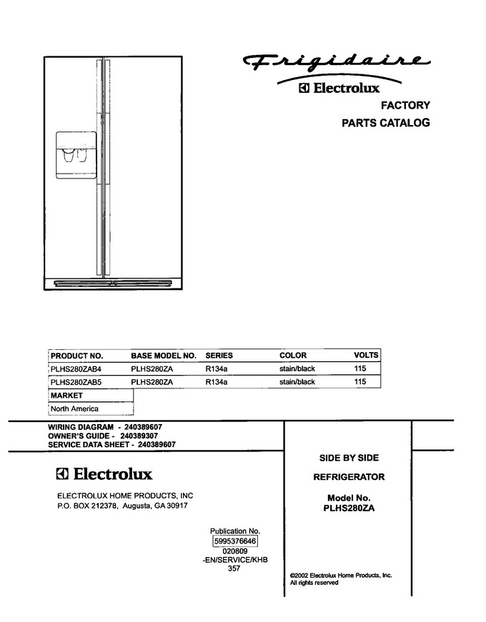 Diagram for PLHS280ZAB4