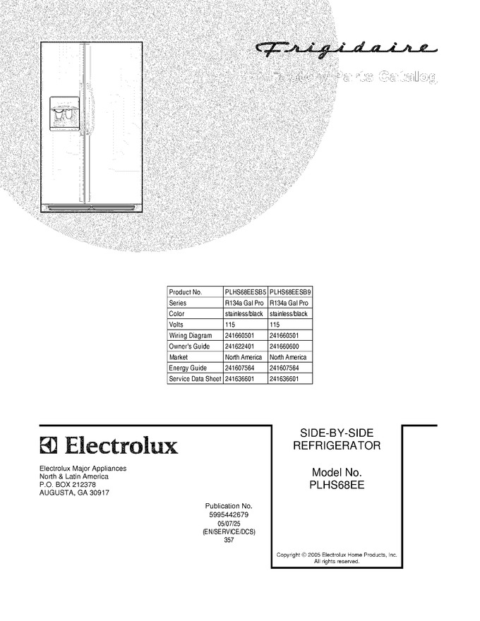 Diagram for PLHS68EESB9