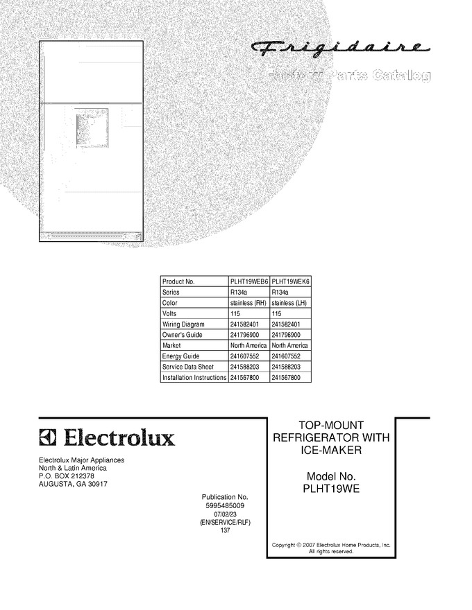 Diagram for PLHT19WEB6