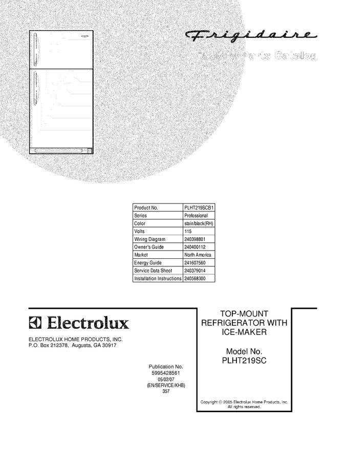 Diagram for PLHT219SCB1