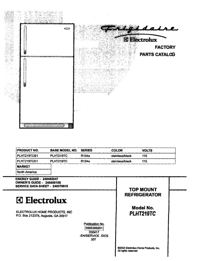 Diagram for PLHT219TCK1