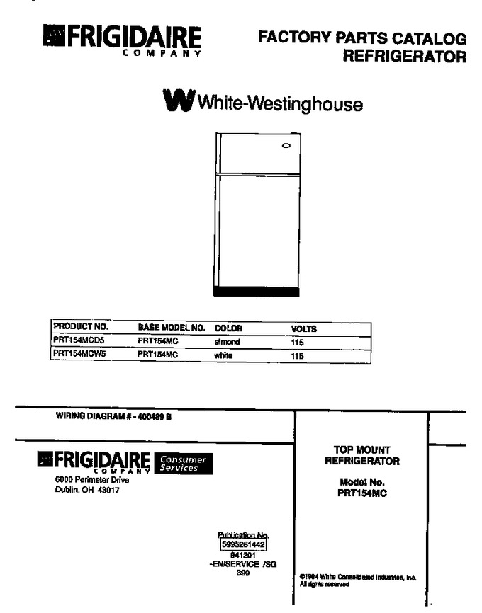 Diagram for PRT154MCW5