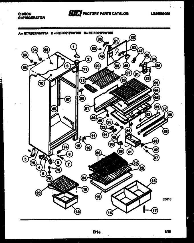 Diagram for RT21F6WT3B