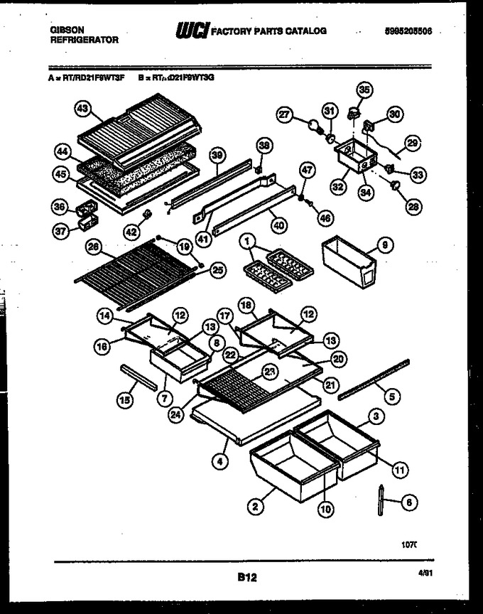 Diagram for RT21F9WT3F