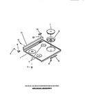 Diagram for 07 - Cook Top, Surface Units, Drip Pans