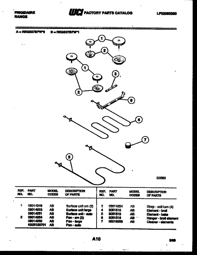 Diagram for REGS37BFW1