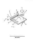 Diagram for 03 - Cook Top, Surface Units, Drip Pans