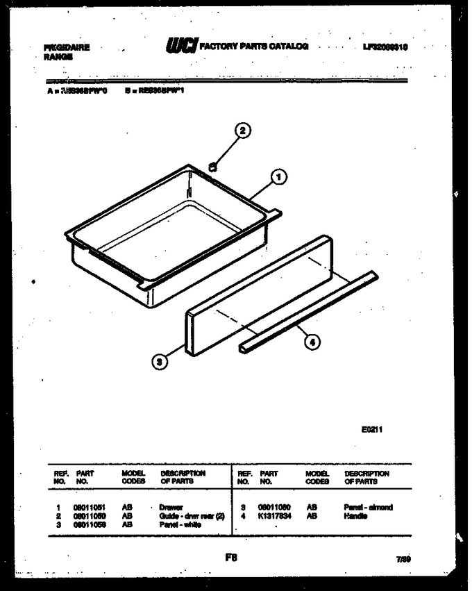 Diagram for RES36BFW0