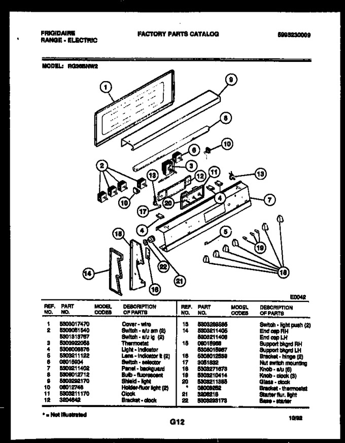 Diagram for RG36BNW2