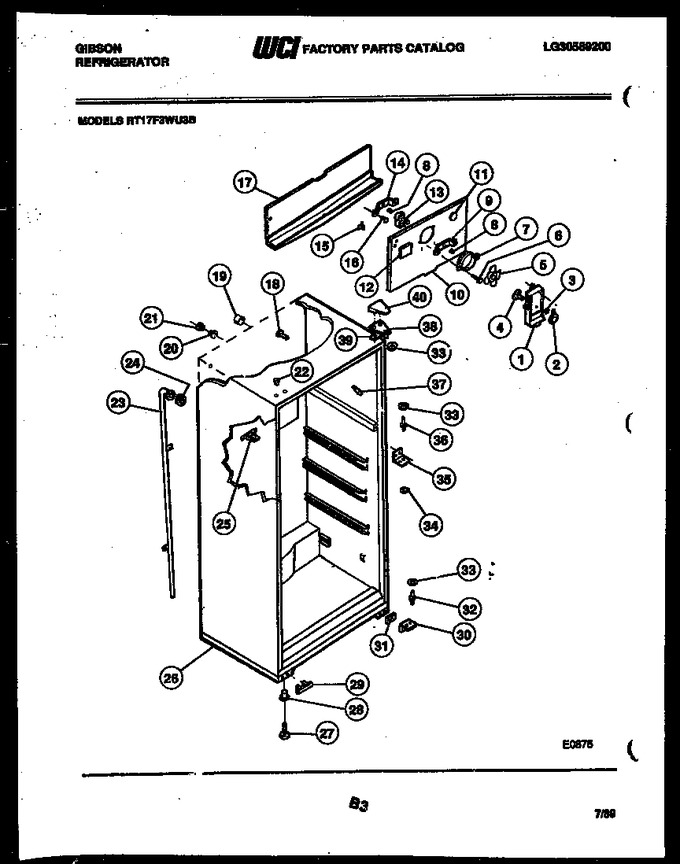 Diagram for RT17F3WU3B