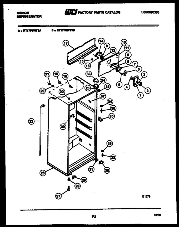 Diagram for RT17F8WT3A