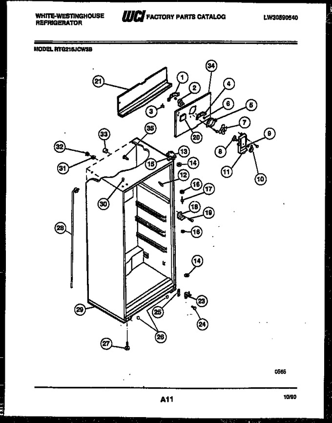 Diagram for RTG216JCW3B