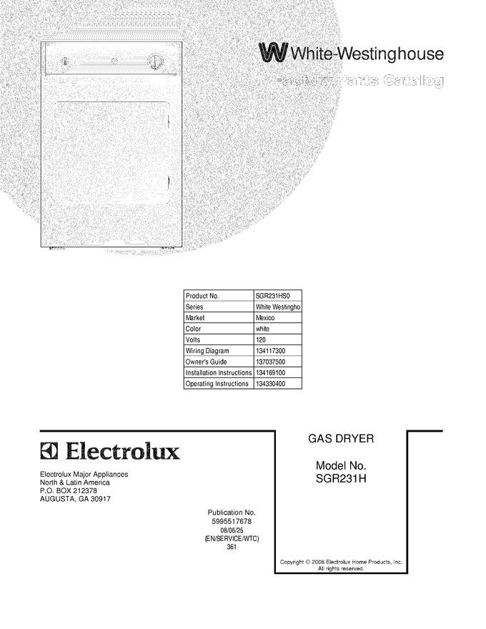 Diagram for SGR231HS0