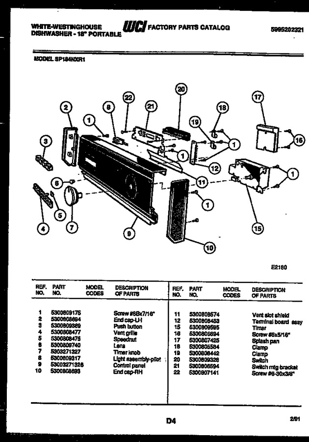 Diagram for SP184NXR1