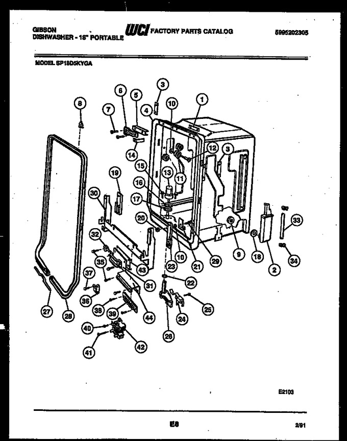 Diagram for SP18D5KYGA