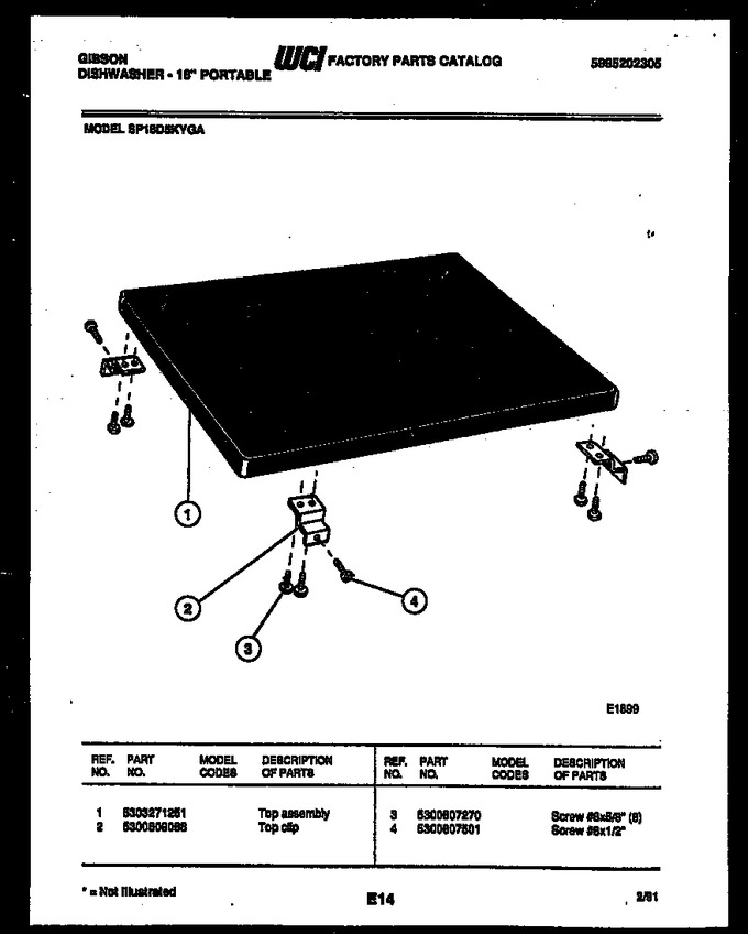 Diagram for SP18D5KYGA