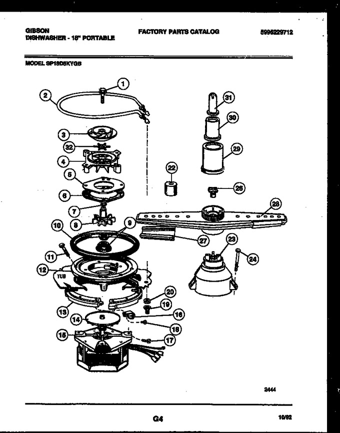 Diagram for SP18D5KYGB