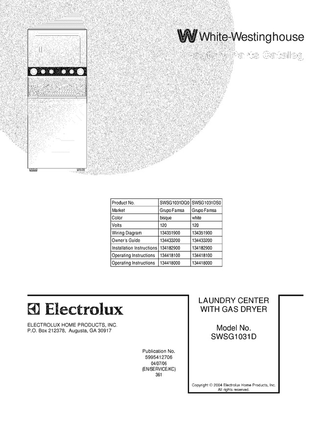 Diagram for SWSG1031DQ0