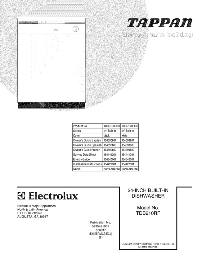 Diagram for TDB210RFB3