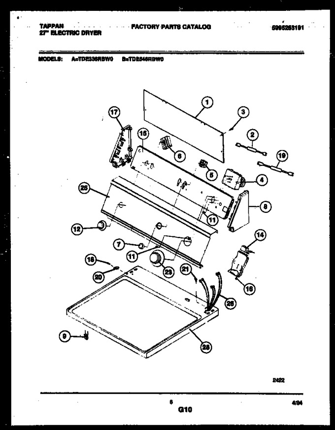 Diagram for TDE546RBD0